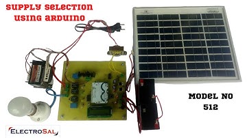 supply selection using arduino  // Engineering / electronic / electrical / diploma / project