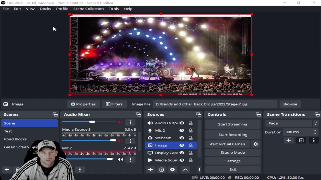 Linux video editing in real time with OBS Studio