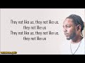 Kendrick lamar  not like us lyrics