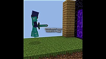 Shadow uses floating water and a nether portal to trap players.