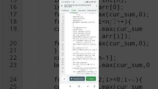 DSA Coding challenge: Max sum subarray by removing atmost one
