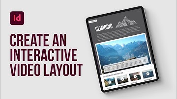 Learn how to create an interactive video slide in Adobe InDesign