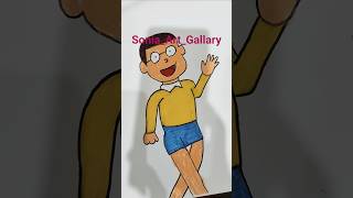 Nobita Cartoon Drawing and Colouring ✍️😍