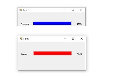 How to Change the Color of ProgressBar With Visual Style-VB.net |CustomControl |ProgressBar
