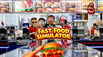 WHO left the doors open?! | Fast Food Simulator | EP. 6 | Low Resolution