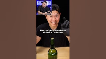 How to Open a Wine Bottle Without a Corkscrew @BayashiTV_