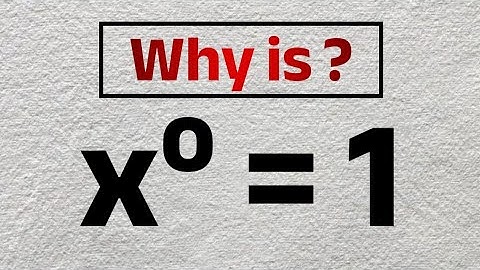 Does x⁰ Really Equal 1? | WATCH THIS VIDEO!! 