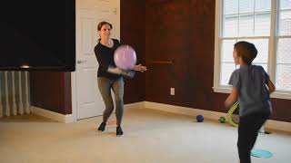 Balloon Tennis at Home for Kids