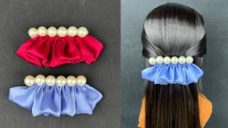 Beautiful Hair Clip. How to make Satin fabric Hair clip.