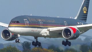 FASTEST AIRBUS A340-300 TAKEOFF EVER + BOEING 787 of Royal Jordanian (4K)
