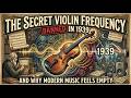The Secret Violin Frequency Banned in 1939 — And Why Modern Music Feels Empty