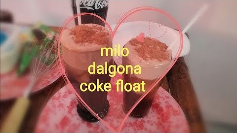 How to make Milo Dalgona Coke Float without mixer!