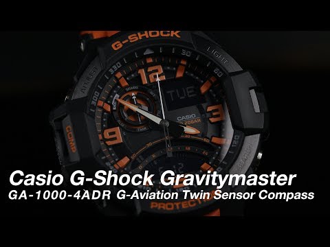 Casio G-Shock Gravitymaster GA-1000-4ADR G-Aviation Twin Sensor Digital Compass