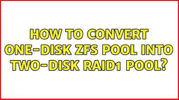 How to convert one-disk zfs pool into two-disk RAID1 pool? (2 Solutions!!)