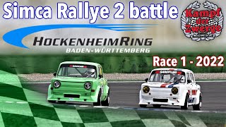 Kampf der Zwerge - Simca Rallye 2 - Hockenheimring 2022 Race 1
