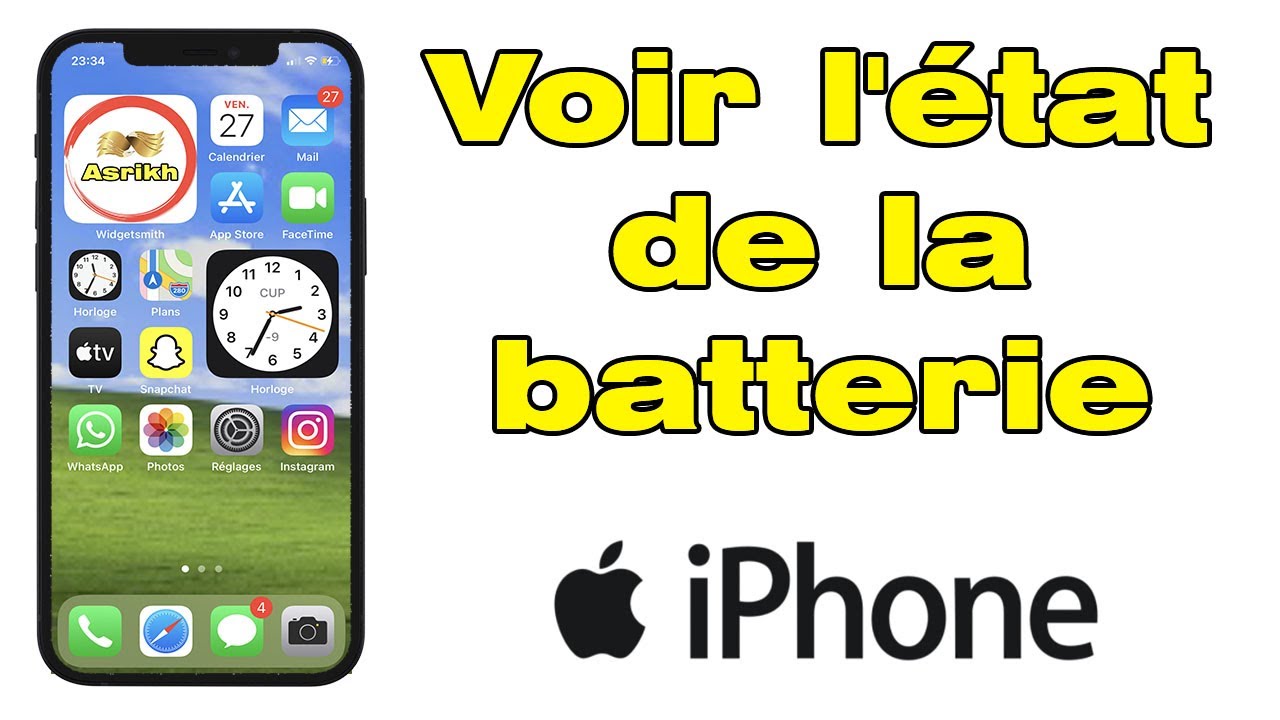Comment voir l'état de la batterie iPhone verifier etat batterie iPhone