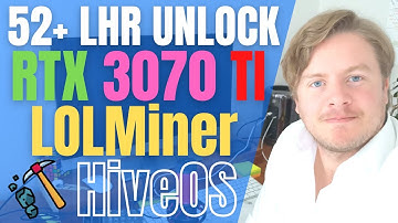 52MH/s++ RTX 3070 Ti LHR Unlock Overclock Settings in HiveOS With LolMiner