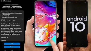 Galaxy A70 Android 10 Update is Rolling Out | Samsung Galaxy A70 Android 10 Update | #92Mobiles |