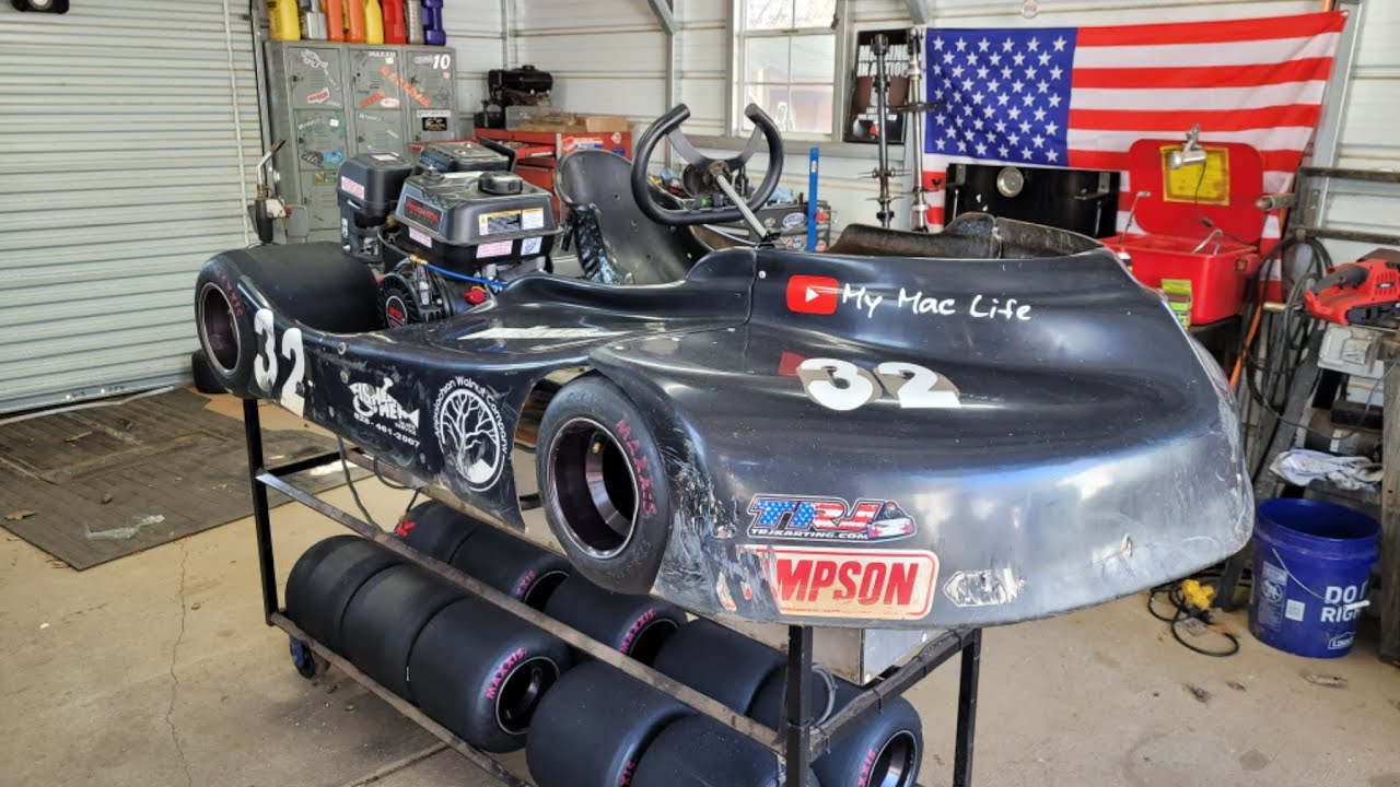 Tate’s new go kart is finished!!! Nascar doughnuts!! Ready to race on the dirt track! God is good!