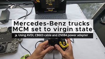 Mercedes-Benz Actros MCM Set to Virgin State using AVDI and CB603 Cable in Under a Minute!