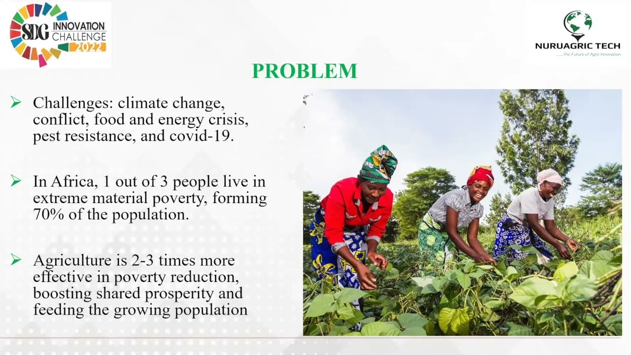 Still from SDG Innovation Challenge 2022 Idea Pitch: Nuru Agritech Innovators