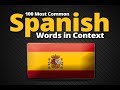 100 Most Common Spanish Words in Context