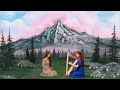 Singing in a painted landscape  edelweiss from the sound of music by inge louisa