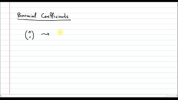 Topic 6E: Factorials and Binomial Coefficients
