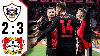 Bayer Leverkusen vs Qarabağ 3-2 HIGHLIGHTS & Goals | Patrik Schick goal +98 | Europa League 2024