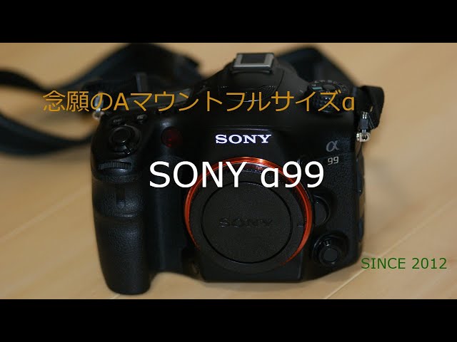 念願のAマウントフルサイズα SONY α99を購入しました！！ - YouTube