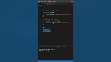 function declaration vs function expression #javascript #shorts
