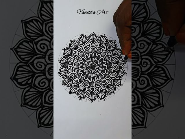 How to draw Mandala for Beginners | mandala art | stepbystep | doodle art class=