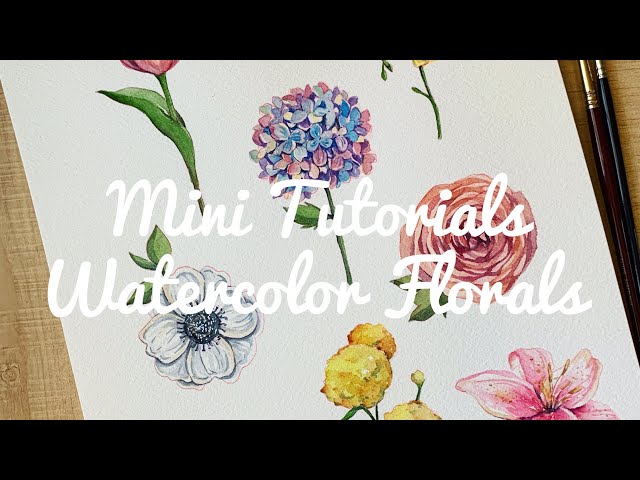Mini Tutorial: Watercolor Flowers