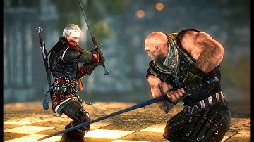 THE WITCHER 2 - Letho Final Boss Fight (Dark mode, best armor & weapon)