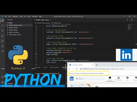 Python Selenium Bot To Automatically Login Any LinkedIn Account #Python #Selenium #LinkedIn