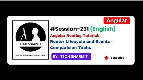 Router Lifecycle event Conclusion in Angular | Angular tutorial in English (Session-231)