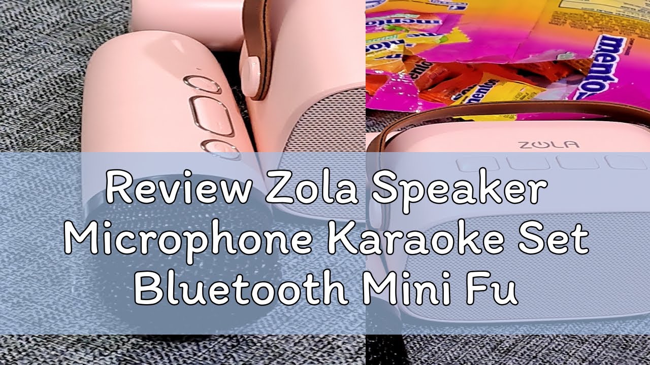 Review Zola Speaker Microphone Karaoke Set Bluetooth Mini Full bass ...
