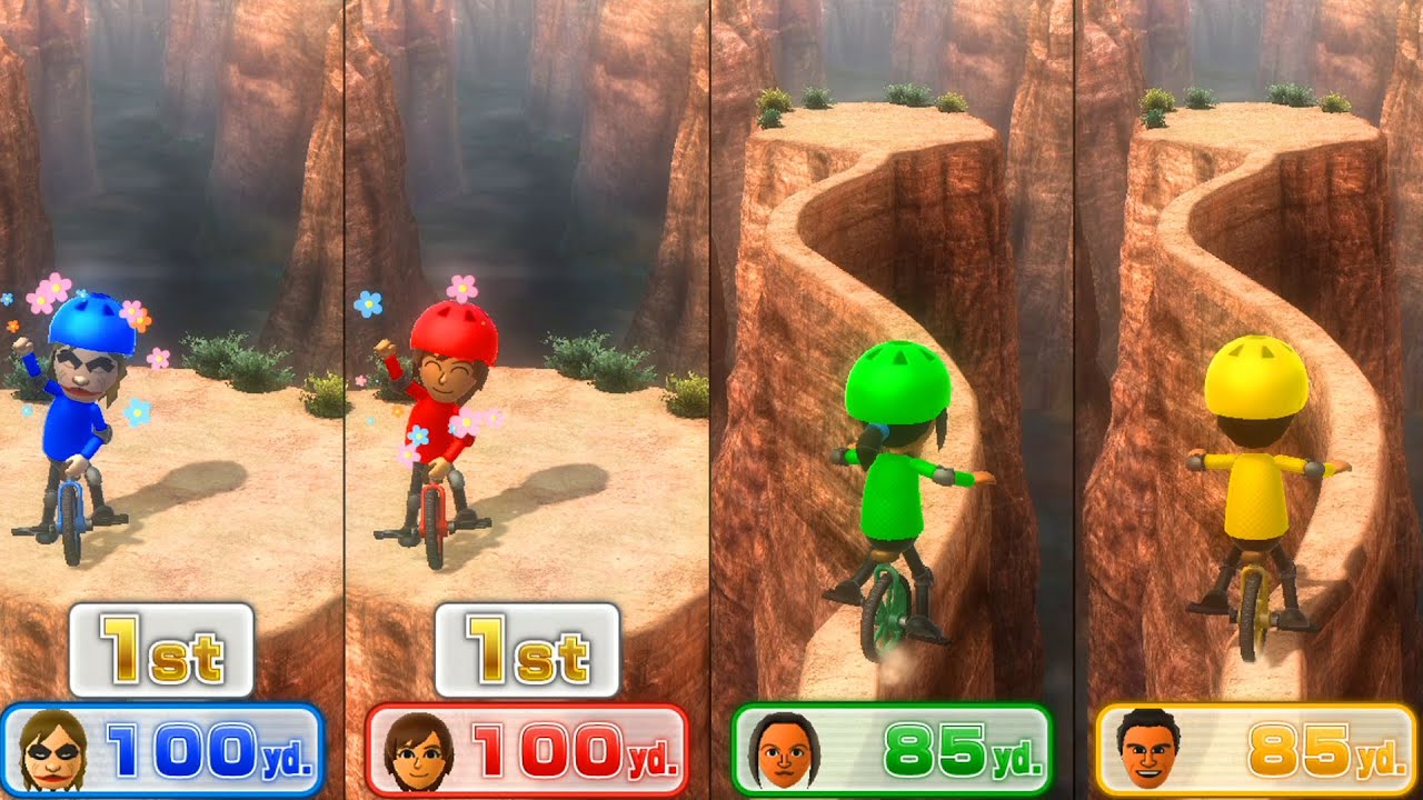 Wii Party U Minigames - The Jocker Vs Rie Vs Yuehua Vs Daisuke (Master Difficulty)