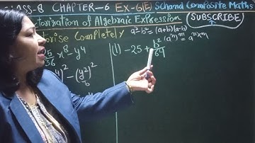 Ex -6E Q.1(k-l) ch-6 Factorization of Algebraic Expressions class 8 SChand composite maths 