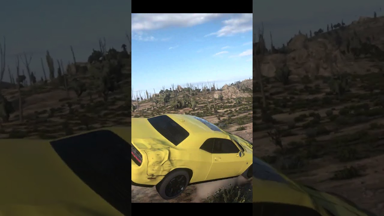 Super Strong !! Dodge Challenger Crash 