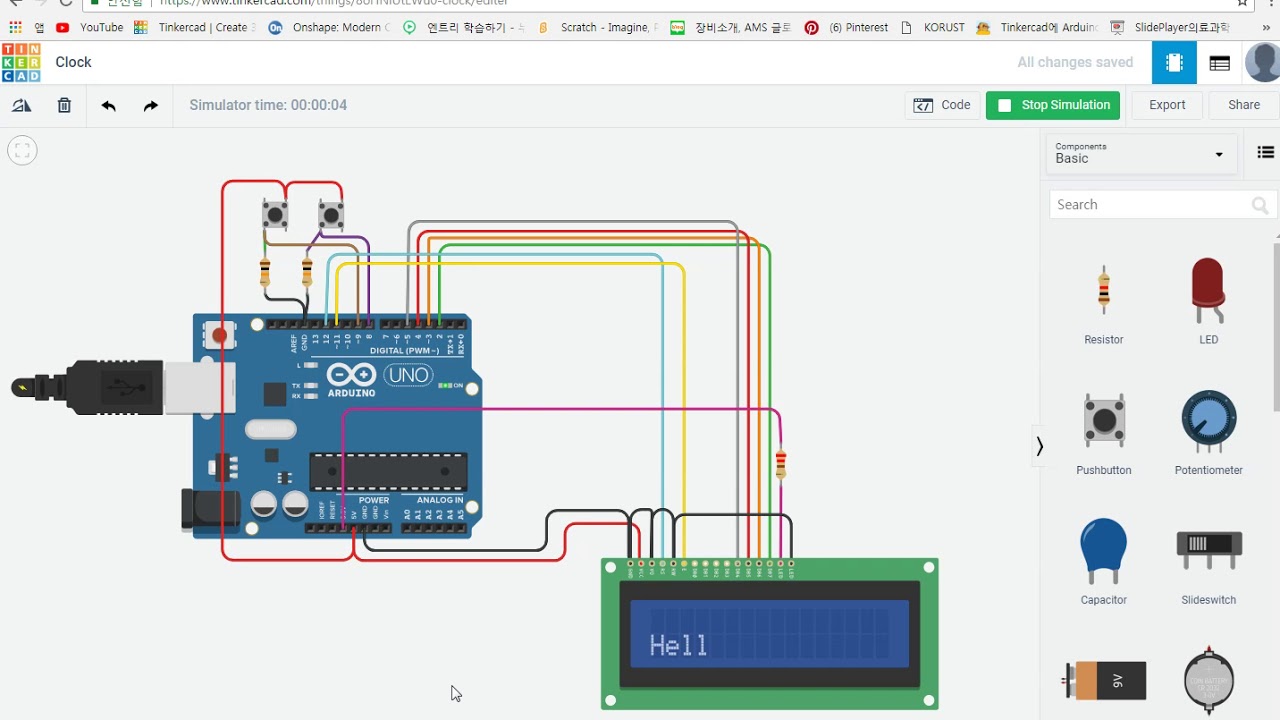 Tinkercad (Activating the arduino clock in tinkercad) - YouTube