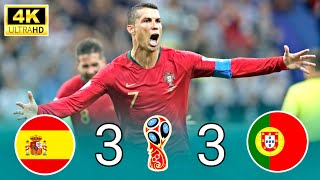 Portugal 3-3 Spain Hat-Trick Ronaldo 💥World Cup 2018 | Extended highlights & Goals