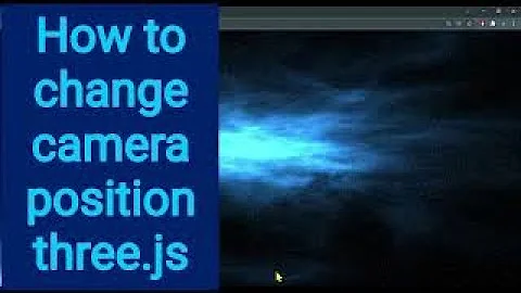 3b How to change camera position three.js