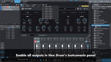 Hex Drum Multi-Channel Output in Studio One
