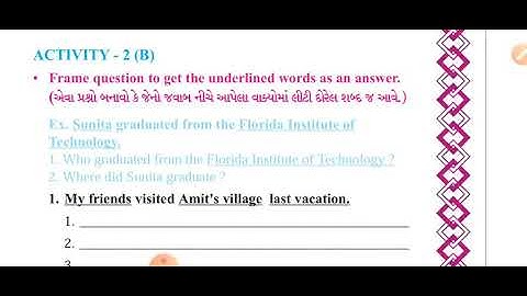 sem-1 Std-8 unit-1 act 2 B