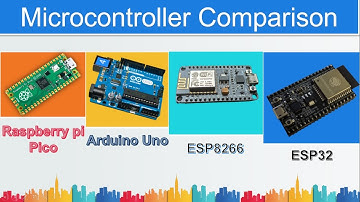Raspberry pi Pico compare with Arduino uno, ESP8266, and ESP32