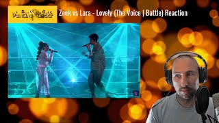 Zeek vs Lara - Lovely (Billie Eilish \& Khalid) | The Voice Battle Reaction