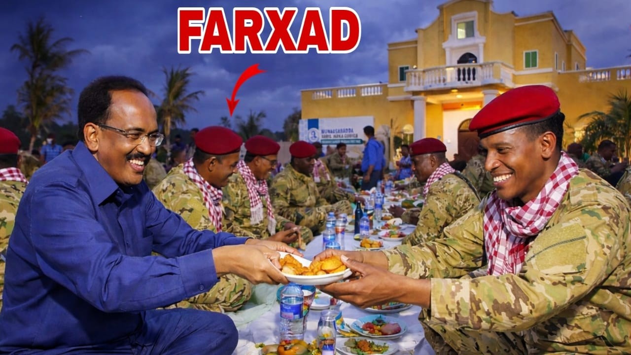 DEG DEG: Farmaajo oo Askar kula Afuraya Guriga Ceel JAALLE & Arin Farxad leh oo lagu Arkay..........