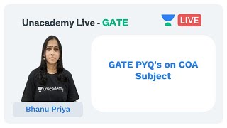 GATE PYQ's - COA Part - 1 | CS & IT | Bhanu Priya
