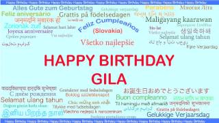 Gila   Languages Idiomas - Happy Birthday